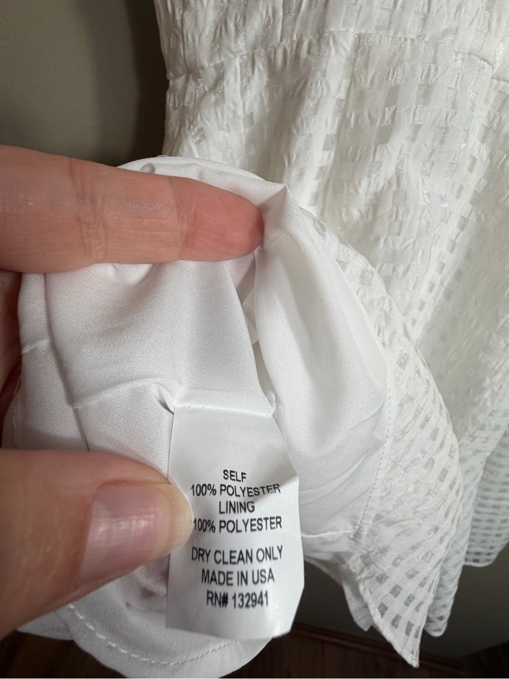Amanda Uprichard White Textured Fit Flare Mini Dress Size P - Picture 8 of 8